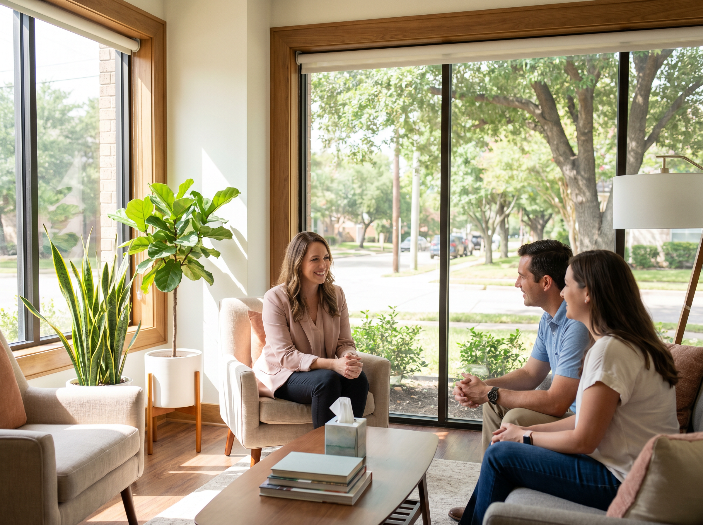 Family counseling session at Ultimate Caring ABA